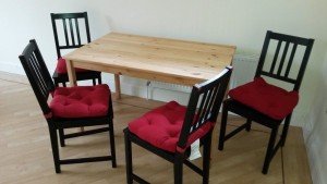 wood dining table