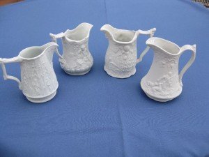 Parian ware jugs