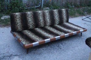 wooden base lounge sofa