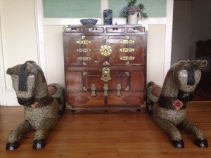 wood side cabinet