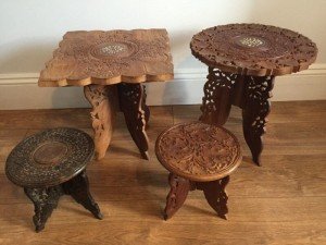 solid wood side tables