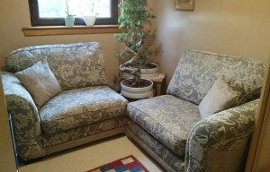 corner armchairs