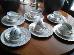 vintage bone China tea set