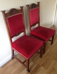 wood carved dining chairs