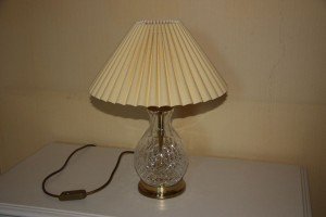 brass table lamp