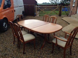 elm dining table