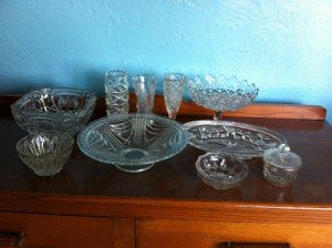 vintage glass ware