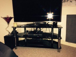 silver surround television