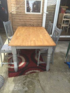 pine dining table