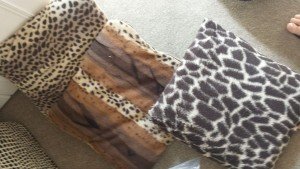 animal printed cushions