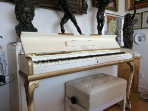 miniature ivory piano