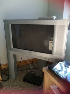 silver surround television