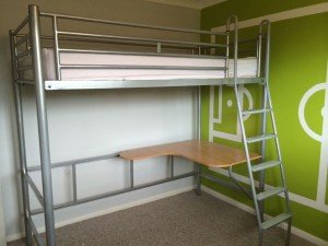 high rise single bed