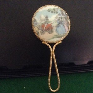 limoges hand mirror