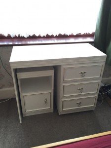 painted vanity desk