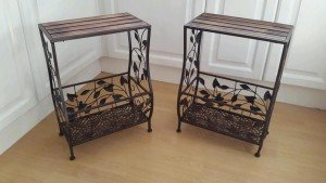 cast iron side tables