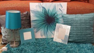 teal bedroom accessories