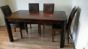 vintage extendable dining table