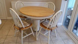 solid wood dining table