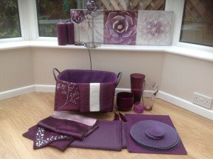 purple living room accessories