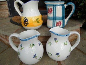 vintage ceramic water jugs