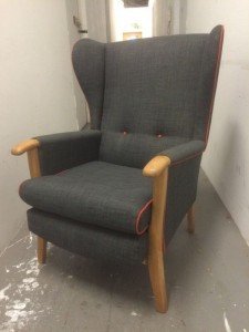 wing back armchair