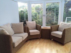 wicker conservatory set