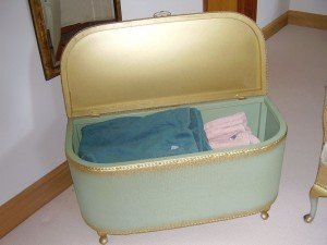 pale green ottoman