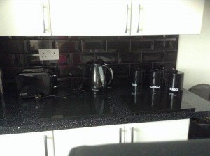 black kitchen accessories
