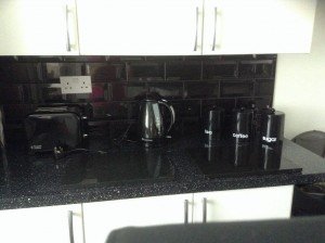 black kitchen accessories