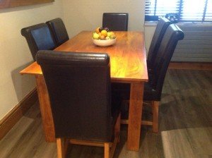 wood dining table