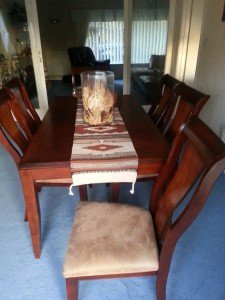 mahogany dining table
