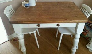 solid wood dining table