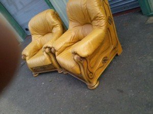 carved armchairs
