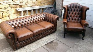 vintage Chesterfield sofa suite