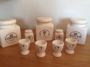 ceramic kitchen accessory set