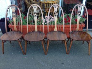 solid wood dining chairs