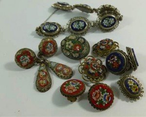 collection of micro mosaic jewellery