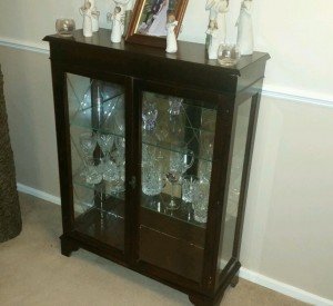 vintage display cabinet