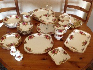 vintage dinner service