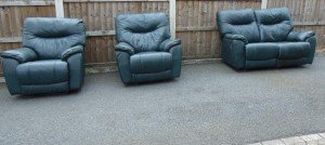 vintage recliner sofa suite