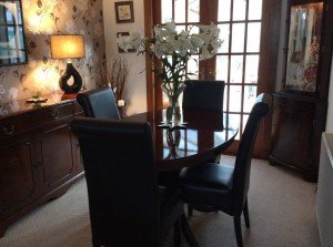 vintage oval dining table