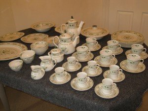 vintage dinner service