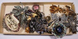 vintage costume brooches