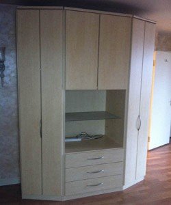 hexagonal shaped wardrobe