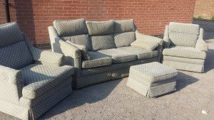 four piece vintage sofa suite