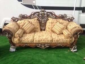 three seater vintage sofa