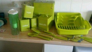 lime green kitchen accessories