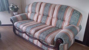 vintage high back sofa