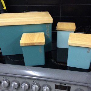 wood kitchen canisters